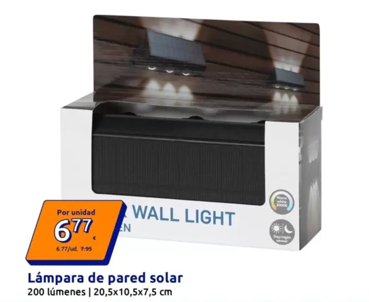 Lampara De Pared Solar