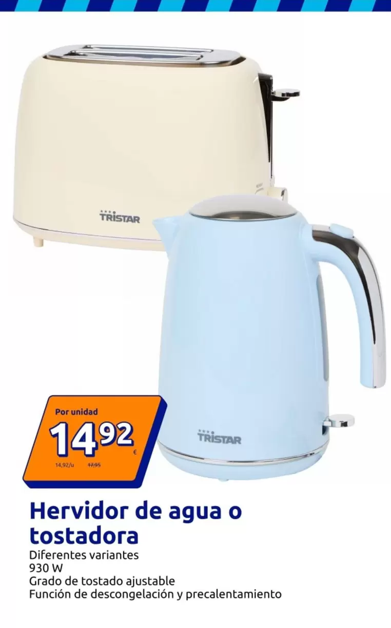 Tristar - Hervidor De Agua O Tostadora