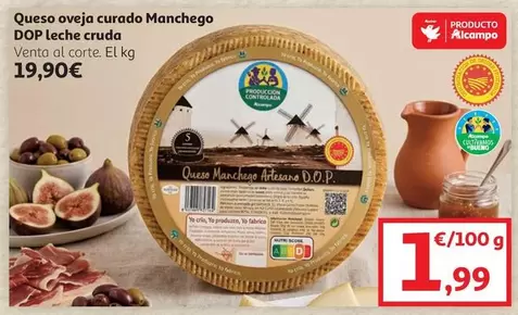 alcampo - Queso Oveja Curado Manchego Dop Leche Cruda