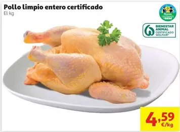 Pollo Limpio Entero Certificado