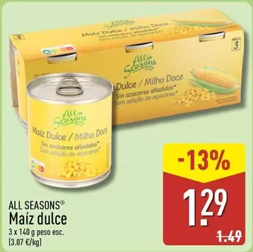 All Seasons - Maíz Dulce