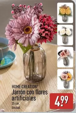Home Creation - Jarron Con Flores Artificiales