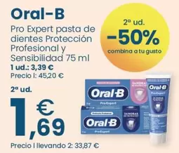 Oral B - Pro Expert Pasta De Dientes Proteccion Profesional Y Sensibilida