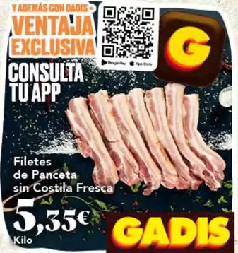 Filetes De Panceta Sin Costila Fresca