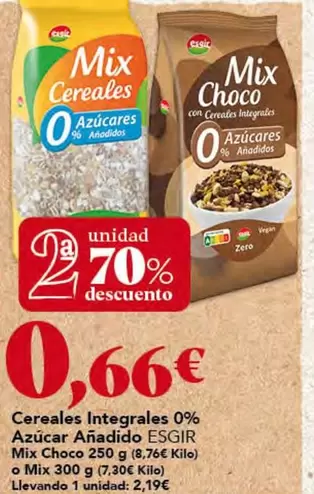 ESGIR - Cereales Integrales 0% Azúcar Añadido