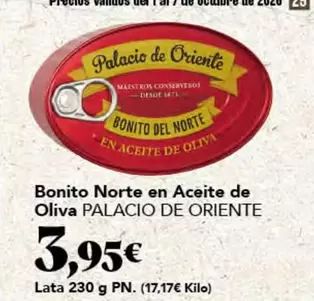 Palacio de Oriente - Bonito Norte En Aceite De Oliva