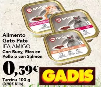 ifa amigo - Alimento Gato Paté