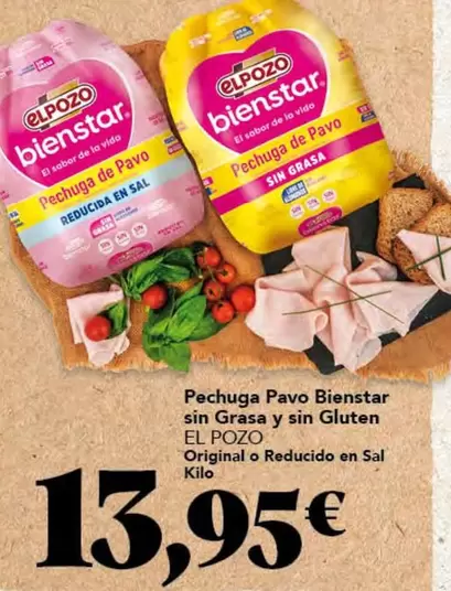 elpozo - Pechuga Pavo Bienstar Sin Grasa Y Sin Gluten