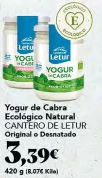 El Corte Inglés - Yogur De Cabra Ecologico Natural
