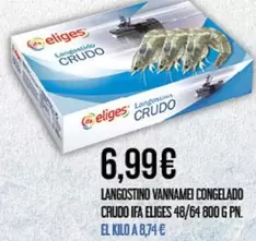eliges - Langostino Vannamei Congelado Crudo Ifa