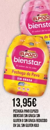 elpozo - Pechuga Pavo Elpozo Bienstar Sin Grasa