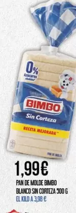 Bimbo - Pan De Molde Banho Blanco