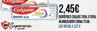 Colgate - Dentífrico Total O Total Blanqueador Crema
