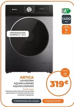 Artic - Lavadora AQUAPLUS9AB2 AQUAPLUS9ADI2