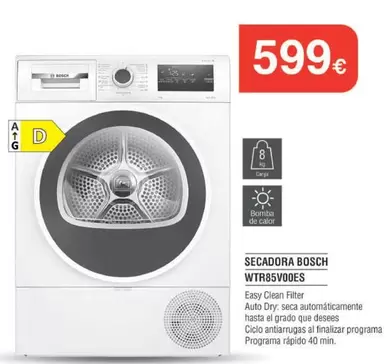 Bosch - Secadora Wtr85vooes