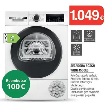 Bosch - Secadora Wqg245does