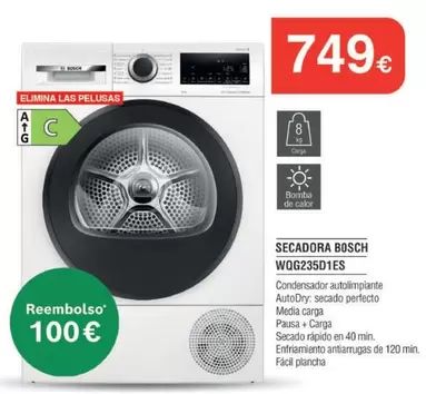 Bosch - Secadora WQG235DIES