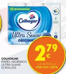 Colhogar - Papel Higiénico Ultra Suave 12 Rollos