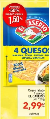 El Caserío - Queso Rallado 4 Queso