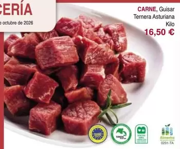 Asturiana - Carne, Guisar Ternera