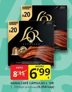 l'or - Gama Cafe Capsulas