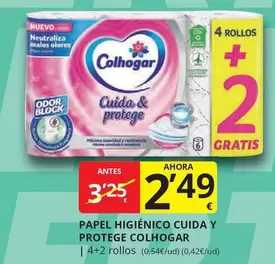 Colhogar - Papel Higiénico Cuida Y Protege