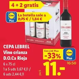 Cepa Lebrel Vino Crianza D.o.ca Rioja