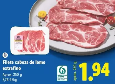 Filete Cabeza De Lomo Extrafino