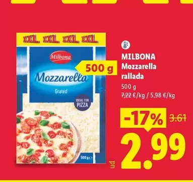 Milbona - Mozzarella Rallada