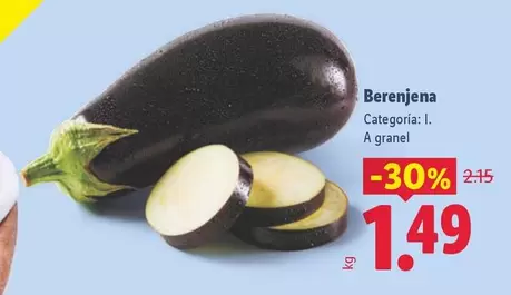 Berenjena Categoría 1