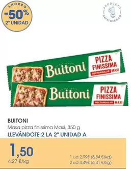 Buitoni - Masa Pizza Finissima Maxi