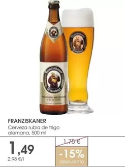 Franziskaner - Cerveza Rubia De Trigo Alemana