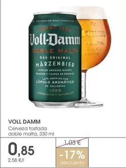 Voll-Damm - Cerveza Tostada Doble Malta