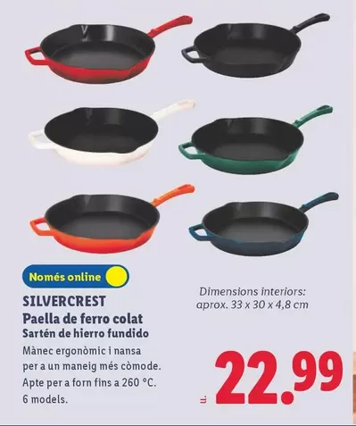 SilverCrest - Paella De Ferro Colat