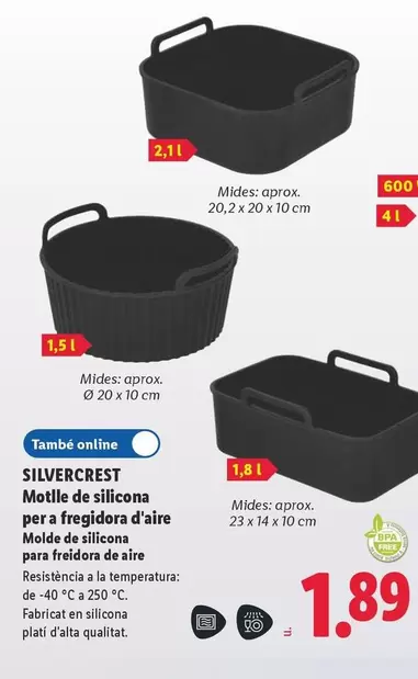 SilverCrest - Moelle De Silicona Per A Fregidora D'Aire