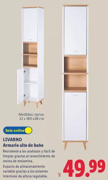 Livarno - Armario Alto De Baño