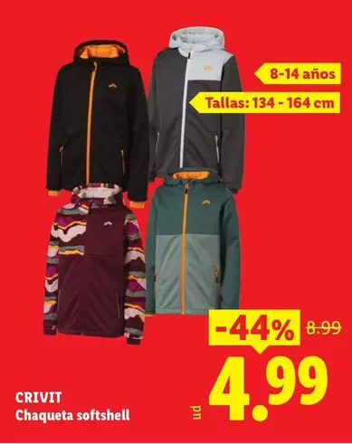 Crivit - Chaqueta Softshell