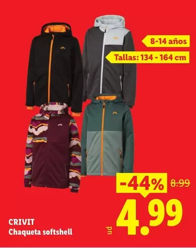 Crivit - Chaqueta Softshell