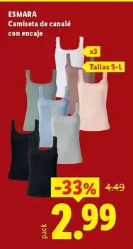 Esmara - Camiseta De Canalé Con Encaje