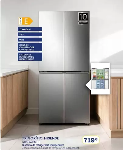 Hisense - Frigorífic RQ5P470SEIE