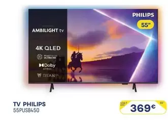 Philips - TV 55" 4K QLED 55PUS8450