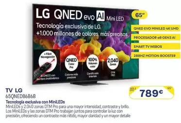 LG - TV 65" QNED Evo Miniled 4K UHD Smart 65QNED86B6B