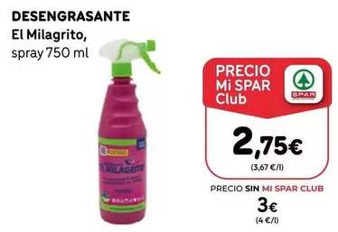 Spar - Desengrasante