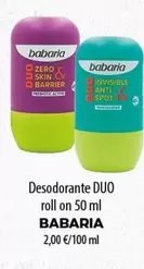 Babaria - Duo Desodorante Roll On