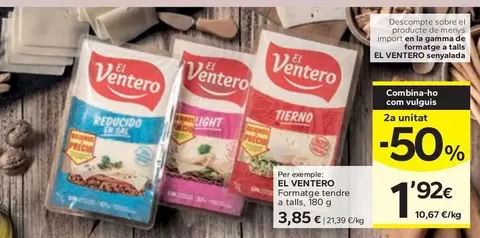 El Ventero - Formatge Tendre A Talls