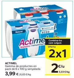 Actimel - Gamma De Productes En Pack Senyalada
