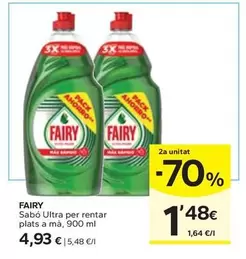 Fairy - Sabó Ultra Per Rentar Plats A Ma