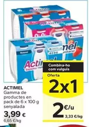 Actimel - Gamma De Productes En Pack Senyalada