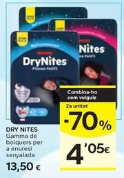 DryNites - Gamma De Bolquers Per A Enuresi Senyalada