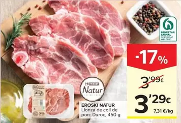 Eroski Natur - Llonza De Coll De Porc Duroc